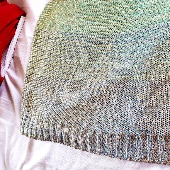 RXB Womens Mutlticolored Shimmer  Knit Cottagecore Oversized‎ Sweater Size XL - Picture 11 of 13
